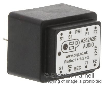 OEP (OXFORD ELECTRICAL PRODUCTS) A262A2E Audio Transformer, 150 ohm, 600 ohm, Through Hole