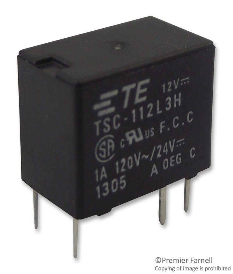 OEG - TE CONNECTIVITY TSC-112L3H Signal Relay, SPDT, 12 VDC, 1 A, TSC Series, Through Hole