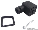 HIRSCHMANN GDM 2009.BLACK Rectangular Power Connector, 2+E, Screw, Receptacle, 2 Contacts, Socket