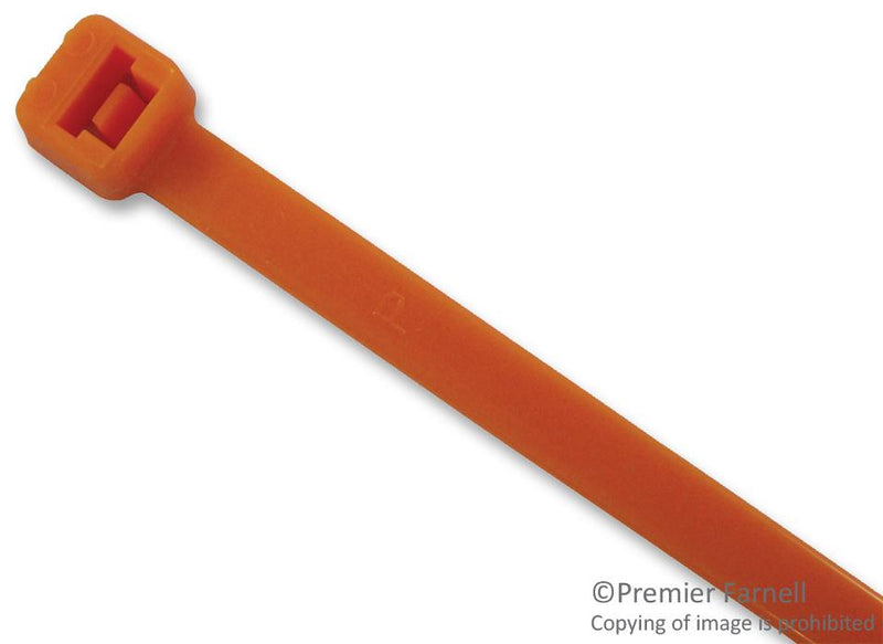 PANDUIT PLT2S-C3 Pan-Ty Cable Ties 4.8 x 188mm Orange 100 Pack