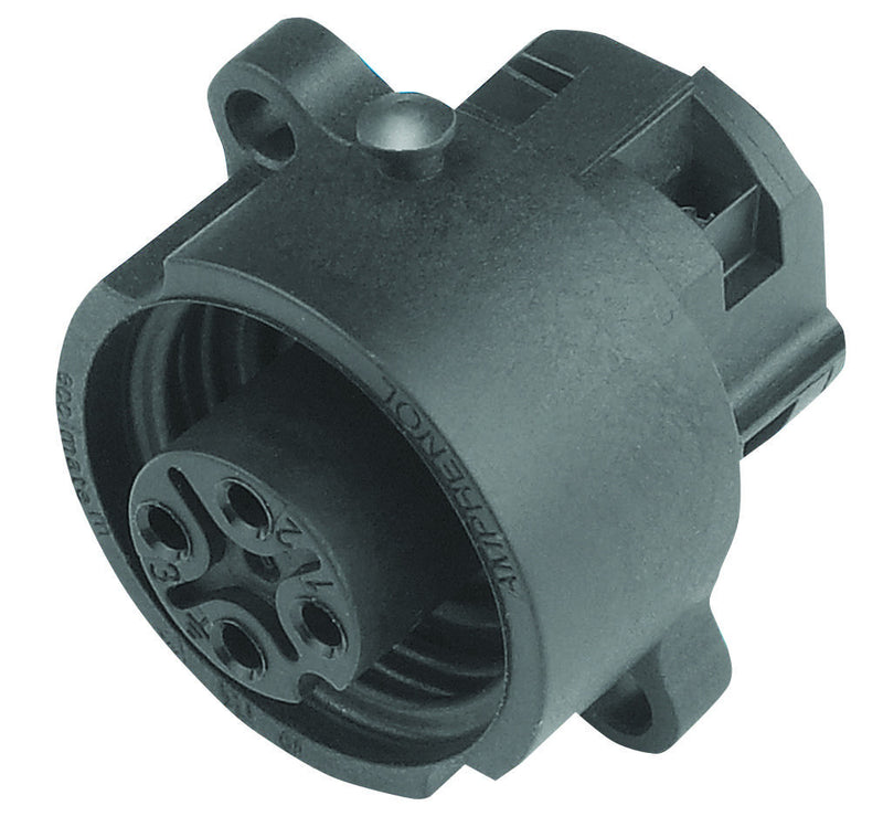 AMPHENOL SINE/TUCHEL C016 10G006 000 12. Circular Connector, Ecomate C016 Series, Flange Mount Receptacle, 7 Contacts