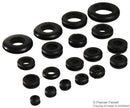 PRO POWER 151-201 GROMMET KIT Grommet Kit, Assorted Sizes for Edge Protection, PVC, Black, Multi Compartment Storage Case