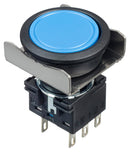 Idec LBW6B-M1T6S Pushbutton Switch Flush Silhouette Momentary Spring Return Dpdt 250 V 30 10 A