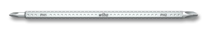 WIHA 284 PH1/PH2 Screwdriver Blade, Reversible, Hexagon, System-6, Phillips PH1/PH2, 150mm