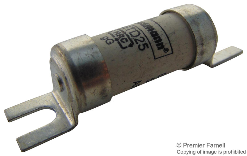 EATON BUSSMANN SERIES NITD6A Fuse, High Rupturing Capacity (HRC), 6 A, NITD Series, 550 VAC, Bolted Tag