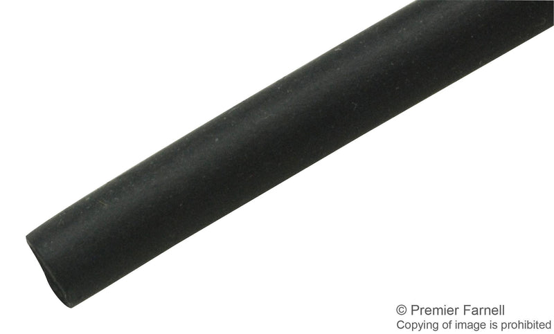 RAYCHEM - TE CONNECTIVITY RNF-100-1/16-0-STK Heat Shrink Tubing, Flexible Flame Retardant, 1.6 mm, 0.062 ", 2:1, Black, 4 ft, 1.22 m