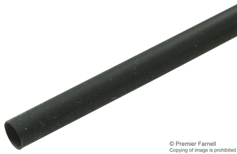 RAYCHEM - TE CONNECTIVITY RNF-100-1/8-0-STK Heat Shrink Tubing, Flexible Flame Retardant, 3.175 mm, 0.125 ", 2:1, Black, 4 ft, 1.22 m