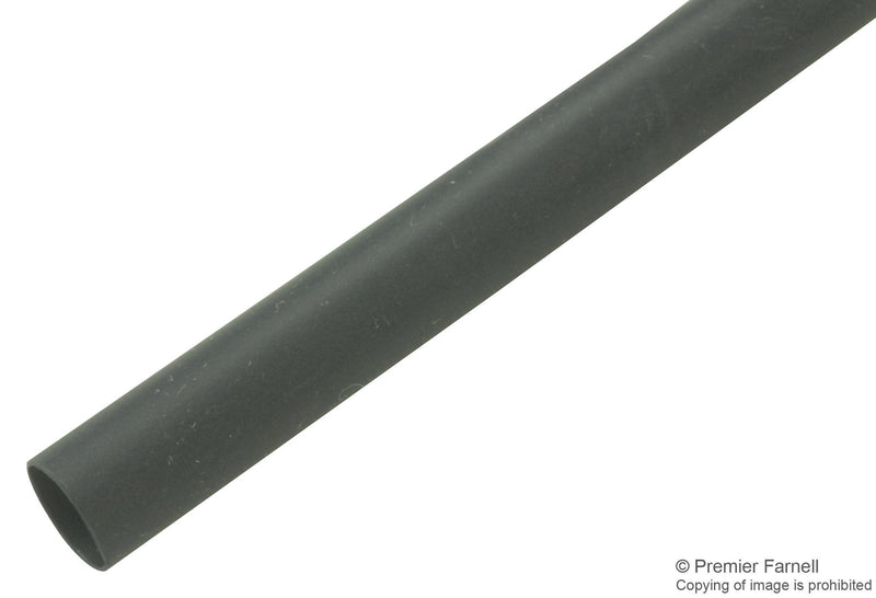 RAYCHEM - TE CONNECTIVITY RNF-100-3/16-0-STK Heat Shrink Tubing, Flexible Flame Retardant, 4.749 mm, 0.188 ", 2:1, Black, 4 ft, 1.22 m