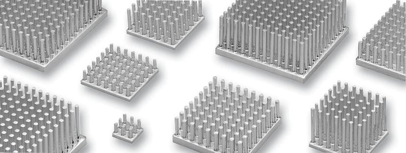 FISCHER ELEKTRONIK ICK S 25 X 25 X 6,5 Heat Sink, Pin, Universal Processor, 5.4 &iuml;&iquest;&frac12;C/W, 6.5 mm, 25 mm, 25 mm