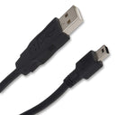 MOLEX 88732-8602 USB Cable Assembly, USB Type A Plug to Mini USB Type B Plug, USB 2.0 On-The-Go, 1 m Length, Black