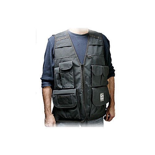 Porta Brace Video Vest with Hood (X-Large, Black)