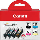 Canon CLI-221 Four-Color Ink Tank Pack