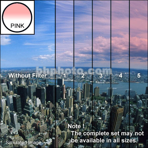 Tiffen 6 x 6" 4 Pink Hard-Edge Graduated Filter