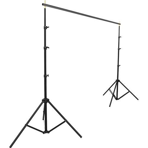 Impact Background Kit with 10 x 24' with Gray Mist Crushed Muslin Backdrop