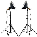Impact Tungsten Two-Floodlight Kit with 6' Stands & Umbrella Kit