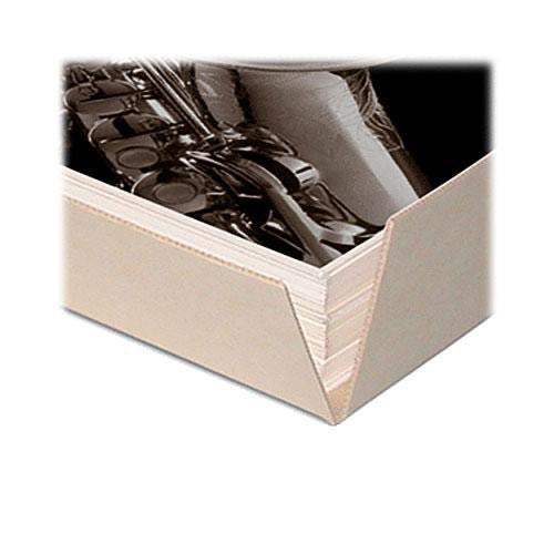 Print File Drop-Front Metal Edge Archival Storage Box (Tan, 8.5 x 10.5 x 3")