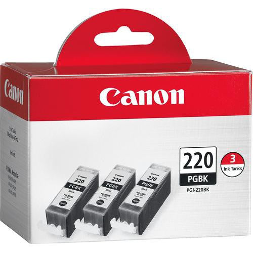 Canon PGI-220 Black Ink Tank 3-Pack