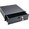 Middle Atlantic D5LK 5-Space Rack Drawer with Lock (Black Brushed Finish)