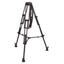 Miller DS-20 Aluminum Tripod System - consists of: DS-20 Fluid Head, DS 2-Stage Tripod, Mid-Level Spreader and Softcase - Supports 20 lbs