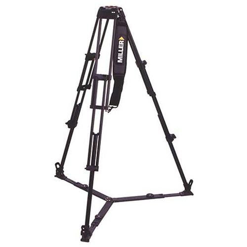 Miller DS-20 Aluminum Tripod System - consists of: DS-20 Fluid Head, DS 2-Stage Tripod, On-Ground Spreader and Softcase - Supports 20 lbs