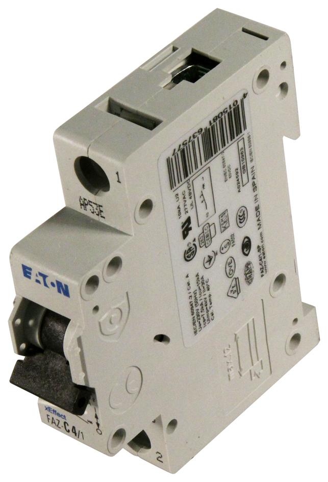 Eaton Cutler Hammer FAZ-C4/1-SP Circuit Breaker Thermal Magnetic 1P 4A