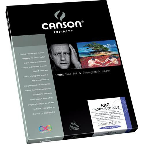 Canson Infinity Rag Photographique Paper (210 gsm, 11 x 17", 25 Sheets)