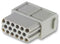 HARTING 09 14 017 3101 Heavy Duty Connector Insert, Socket Module, Less Contacts, Han-Modular DDD Series, Receptacle