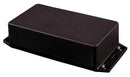 HAMMOND 1591XXTFLBK IP54 Black Flame Retardant ABS Enclosure with Flanged Lid - 123x83x56mm