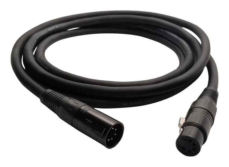 IO Audio Technologies IO-DMX5-6-P Cable Assy 5P XLR JACK-XLR Plug 6FT