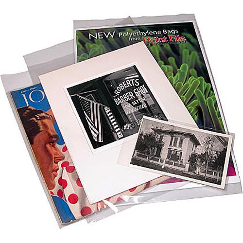 Print File Polyethylene Bag with 2" Flap (8 x 10", 100 Pack)