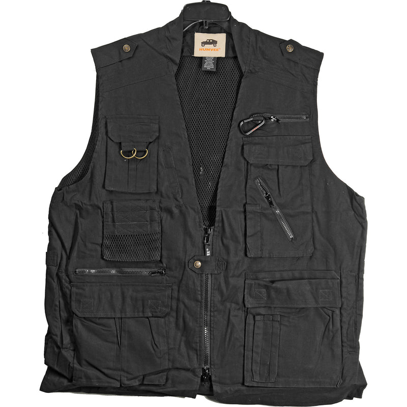 Humvee by CampCo Safari Photo Vest (X-Small, Black)