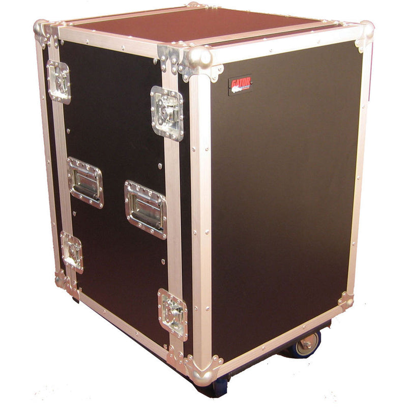 Gator Cases G-Tour 16U Cast Tour Style ATA Flight Rack Case with Casters