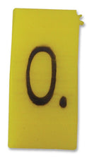 RAYCHEM - TE CONNECTIVITY 13611400 Wire Marker, K Type, Pre Printed, 0, Black, Yellow, 6mm x 60mm, 10 mm