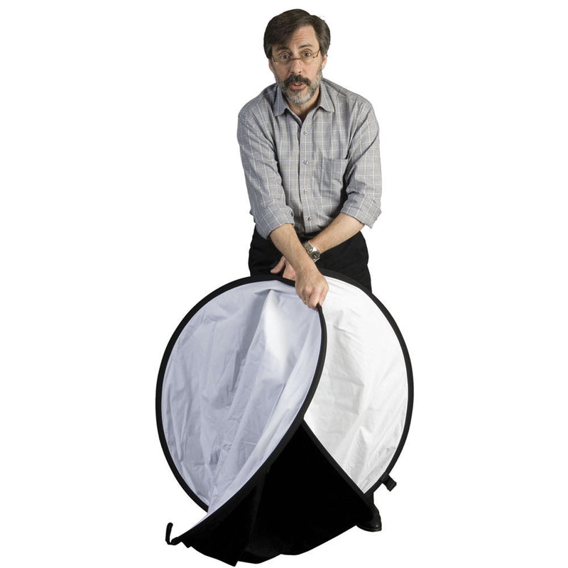 Impact Collapsible Oval Reflector Disc - White Translucent - 41x74"