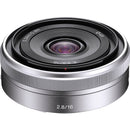 Sony E 16mm f/2.8 Lens with UV Filter Kit