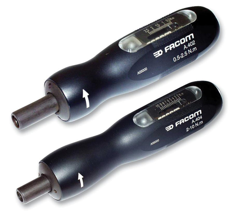 FACOM A.402 Torque, Screwdriver, 0.25" Drive, 147mm Length, 50cN-m to 2.5N-m