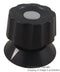 MENTOR 476.61 Knob, Round Shaft, 6 mm, Plastic, Finger Grip with Indicator Arrow, 28 mm