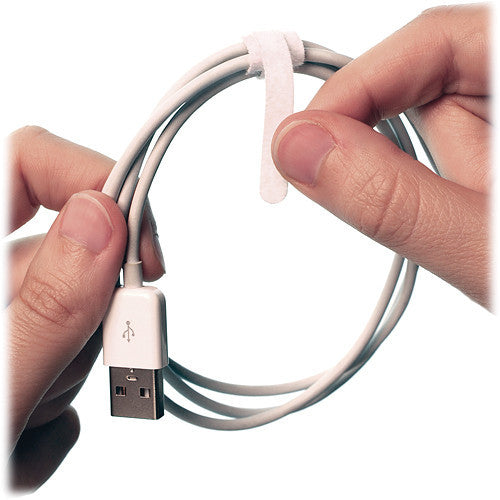 Rip-Tie 3.5" Mini Cable Wraps (White, 7-Pack)