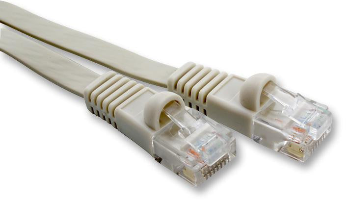 VIDEK 2966-0.5F Flat Cat6 UTP Ethernet Patch Lead 0.5m