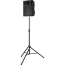 Ultimate Support TS-99BL Aluminum Speaker Stand with Leveling Leg (Matte Black)