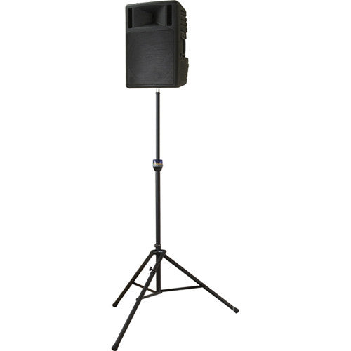 Ultimate Support TS-99BL Aluminum Speaker Stand with Leveling Leg (Matte Black)