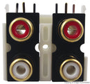 PRO SIGNAL PSG01551 RCA (Phono) Audio / Video Connector, 4 Contacts, Socket, Gold Plated Contacts, 8.3 mm