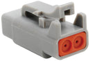 AMPHENOL SINE/TUCHEL ATM06-2S CONNECTOR HOUSING, PLUG, 2 POSITION