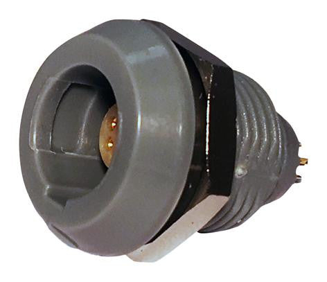 NORCOMP 8P1P003200GRF01 CIRCULAR CONNECTOR, 3POS, RCPT, PANEL