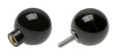 DAVIES MOLDING 0035-D KNOB, BALL, PHENOLIC, 1.51", BLACK