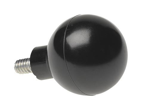 DAVIES MOLDING 2830-E KNOB, FINGER GRIP, PHENOLIC, 2", BLACK