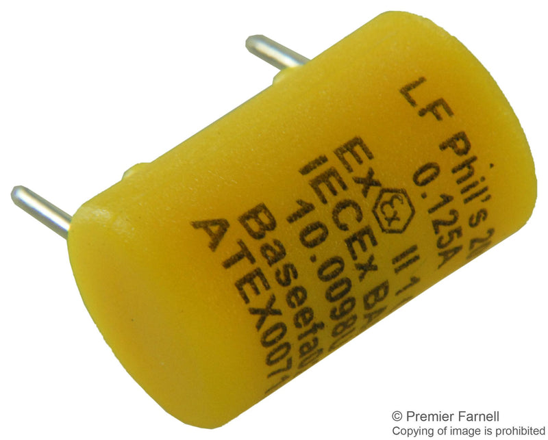 LITTELFUSE 0259.125M FUSE, Safe-T-Plus, PCB, 125mA, 125V