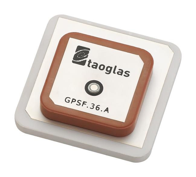 Taoglas GPSF.36.7.A.30 RF Antenna Patch 1.227 GHz to 1.575 Right Hand Circular Adhesive / Pin 5.44 dBi New