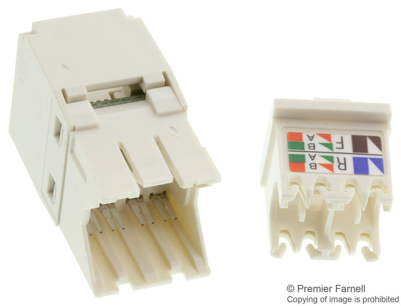 Panduit CJ688TGIW CJ688TGIW CAT6 RJ45 Modular Jack 8 Position 1 Port