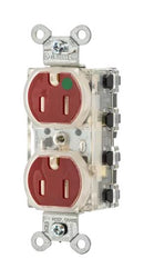 Hubbell Wiring Devices SNAP8200RLTR PWR CON Nema 5-15R Hospital Grade RED New